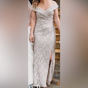 Alex Evenings Lace Dress in Cream